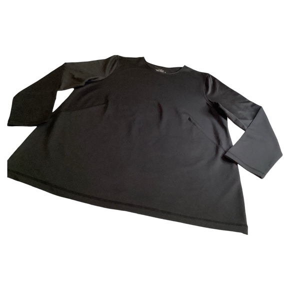J. Jill Fit Women’s Rhodes Crew-Neck Tee Long Sleeves Stretch Black Shirt Sz XL - Picture 3 of 14